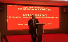 Khai giảng lớp đào tạo quản trị cho doanh nghiệp vừa và nhỏ trên địa bàn tỉnh Tuyên Quang Khai giảng lớp đào tạo quản trị cho doanh nghiệp vừa và nhỏ trên địa bàn tỉnh Tuyên Quang